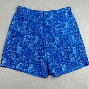 Southern Tide Men's Medium Swim Trunks SkipJack Board Shorts Boat Blue‎ Lined